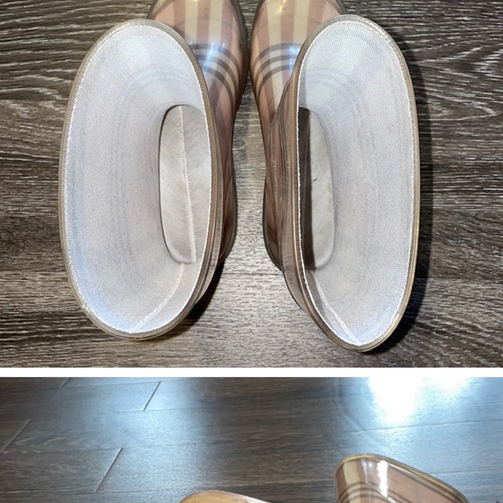 Pink Burberry Rain Boots - Picture 4 of 10